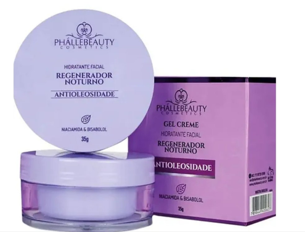 Phállebeauty Night Regenerator - Gel Crema Hidratante Facial Antiaceite