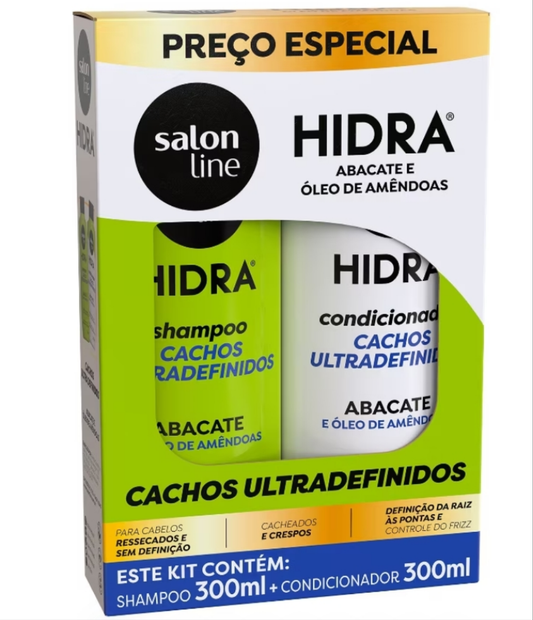 Kit Champú y Acondicionador Hidra Aguacate Salon Line 300ml